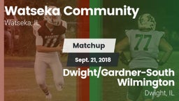 Matchup: Watseka Community vs. Dwight/Gardner-South Wilmington  2018