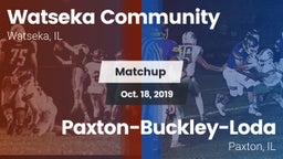 Matchup: Watseka Community vs. Paxton-Buckley-Loda  2019
