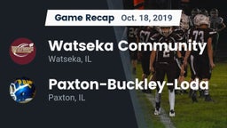Recap: Watseka Community  vs. Paxton-Buckley-Loda  2019