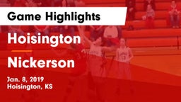 Hoisington  vs Nickerson  Game Highlights - Jan. 8, 2019