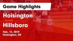 Hoisington  vs Hillsboro Game Highlights - Feb. 12, 2019