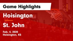 Hoisington  vs St. John  Game Highlights - Feb. 4, 2020