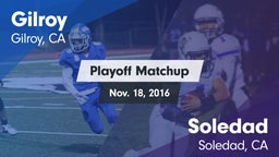 Matchup: Gilroy  vs. Soledad  2016