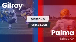 Matchup: Gilroy  vs. Palma  2018