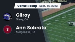 Recap: Gilroy  vs. Ann Sobrato  2022