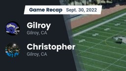 Recap: Gilroy  vs. Christopher  2022