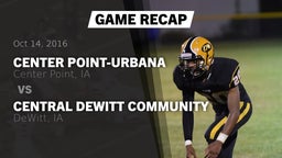 Recap: Center Point-Urbana  vs. Central DeWitt Community  2016