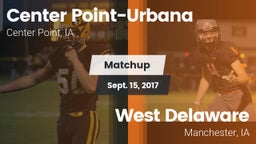 Matchup: Center Point-Urbana vs. West Delaware  2017