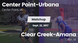 Matchup: Center Point-Urbana vs. Clear Creek-Amana 2017