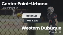 Matchup: Center Point-Urbana vs. Western Dubuque  2019