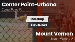 Matchup: Center Point-Urbana vs. Mount Vernon  2020