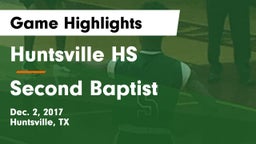 Huntsville HS vs Second Baptist Game Highlights - Dec. 2, 2017