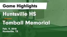 Huntsville HS vs Tomball Memorial Game Highlights - Feb. 9, 2018