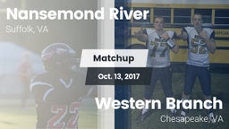Matchup: Nansemond River vs. Western Branch  2017