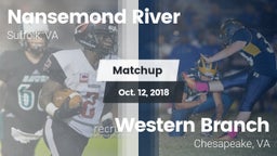 Matchup: Nansemond River vs. Western Branch  2018