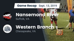 Recap: Nansemond River  vs. Western Branch  2019
