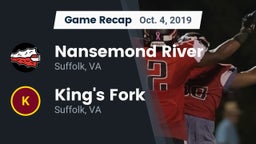 Recap: Nansemond River  vs. King's Fork  2019
