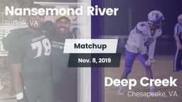 Matchup: Nansemond River vs. Deep Creek  2019