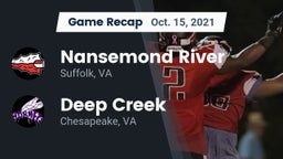 Recap: Nansemond River  vs. Deep Creek  2021