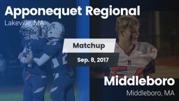 Matchup: Apponequet Regional vs. Middleboro  2017