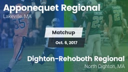 Matchup: Apponequet Regional vs. Dighton-Rehoboth Regional  2017