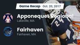 Recap: Apponequet Regional  vs. Fairhaven  2017