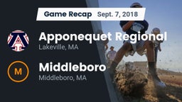 Recap: Apponequet Regional  vs. Middleboro  2018