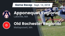 Recap: Apponequet Regional  vs. Old Rochester Regional  2018