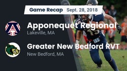 Recap: Apponequet Regional  vs. Greater New Bedford RVT  2018
