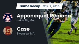 Recap: Apponequet Regional  vs. Case  2018