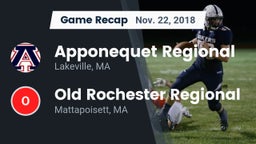 Recap: Apponequet Regional  vs. Old Rochester Regional  2018