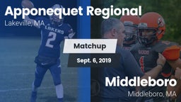Matchup: Apponequet Regional vs. Middleboro  2019