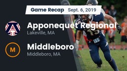 Recap: Apponequet Regional  vs. Middleboro  2019