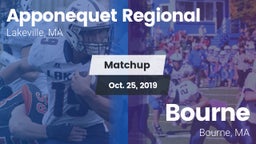 Matchup: Apponequet Regional vs. Bourne  2019