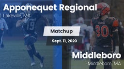 Matchup: Apponequet Regional vs. Middleboro  2020