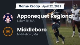 Recap: Apponequet Regional  vs. Middleboro  2021