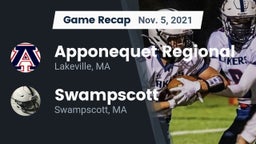 Recap: Apponequet Regional  vs. Swampscott  2021