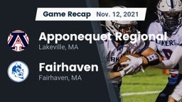 Recap: Apponequet Regional  vs. Fairhaven  2021