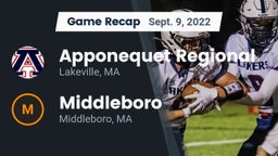 Recap: Apponequet Regional  vs. Middleboro  2022
