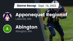 Recap: Apponequet Regional  vs. Abington  2022