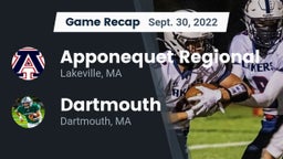 Recap: Apponequet Regional  vs. Dartmouth  2022