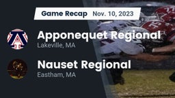 Recap: Apponequet Regional  vs. Nauset Regional  2023