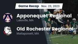 Recap: Apponequet Regional  vs. Old Rochester Regional  2023