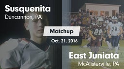 Matchup: Susquenita High vs. East Juniata  2016