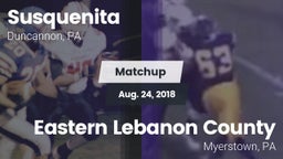 Matchup: Susquenita High vs. Eastern Lebanon County  2018