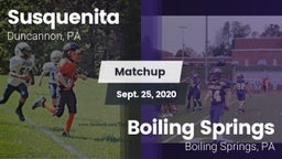 Matchup: Susquenita High vs. Boiling Springs  2020