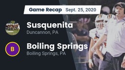 Recap: Susquenita  vs. Boiling Springs  2020