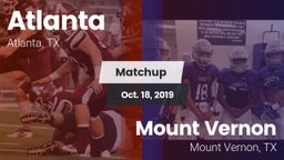 Matchup: Atlanta  vs. Mount Vernon  2019