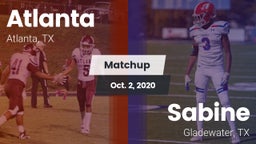 Matchup: Atlanta  vs. Sabine  2020