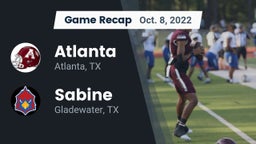 Recap: Atlanta  vs. Sabine  2022